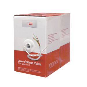 Cable 100% Cobre INDUSTRIAL/ 4x22 AWG/ de color blanco / 305m / para aplicaciones en sistemas de Intrusión / Control de Acceso y TV Porteros