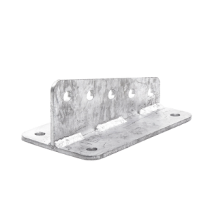 Ancla Aleta de 5 Orificios con 4 Puntos de Fijación. Uso en Fijación de mástiles. Galvanizado por Inmersión en Caliente.