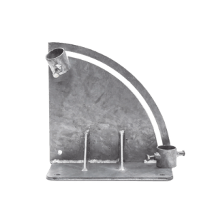 Base para Mástil con Ajuste de Ángulo. Diámetros de Mastil: 1" a 1-3/4"