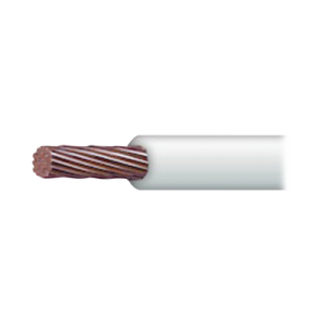 Cable Eléctrico de Cobre Recubierto THW-LS Calibre 4 AWG 19 Hilos Color Blanco (100 metros)