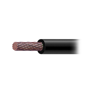 Cable de Cobre Recubierto THW-LS Calibre 1/0 AWG 19 Hilos Color Negro (1 METRO)