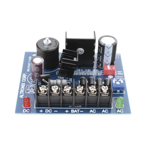 Fuente Tipo tarjeta de 1 salida seleccionable en 6,12 Y 24Vcd @ 2.5 A con capacidad de respaldo, requiere transformador de entrada