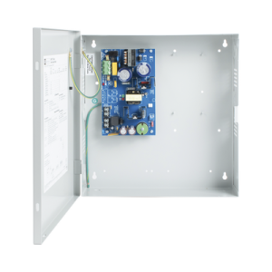 Fuente seleccionable de 12 / 24 Vcd @ 6 Amp. / 1 salida / Ideal para aplicaciones de potencia / Con capacidad de baterías de respaldo / Requieren baterías