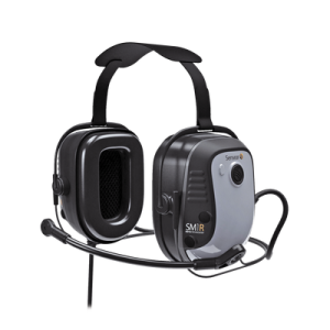 Protector auditivo IS de diadema por detrás de la cabeza con cable integrado para Motorola MOTOTRBO