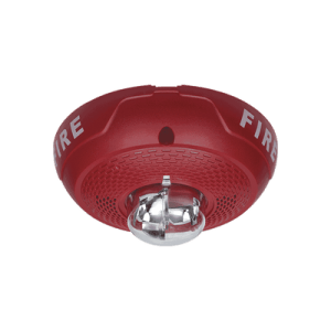 Bocina con Lámpara Estroboscópica, Montaje en Techo, Color Rojo, Nuevo Diseño Moderno y Elegante y Menor Consumo de Corriente