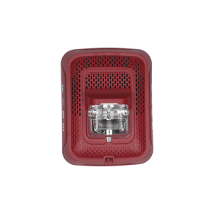 Bocina con Lámpara Estroboscópica, Montaje en Pared, Color Rojo, Nuevo Diseño Moderno y Elegante y Menor Consumo de Corriente