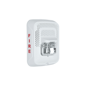 Bocina con Lámpara Estroboscópica, Montaje en Pared, Color Blanco, Nuevo Diseño Moderno y Elegante y Menor Consumo de Corriente