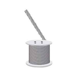Cable retenida, resistencia 603 kg, diámetro 1/8" (Metro).