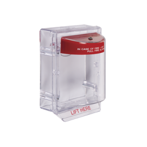 Protector para Estación de Jalón, con Sirena y Espaciador, Texto en Ingles