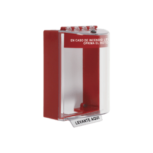 Cubierta Universal con Sirena y Espaciador, Texto de Incendio en Español