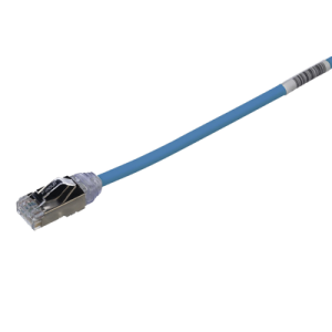 Patch Cord Cat6A, Diametro Reducido 28 AWG, Blindado S/FTP, CM/LS0H, 7m, Color Azul