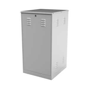 Gabinete con Rack Estándar De 19" 20 UR. Doble Puerta.