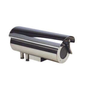 Gabinete para cámara cumple con norma anti explosión y norma de intrusión IP68 fabricado en acero inoxidable con limpiaparabrisas