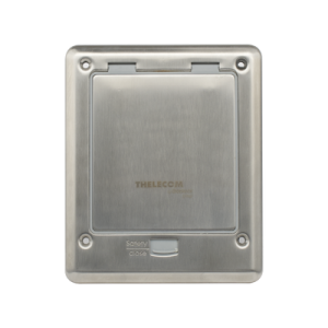 Caja de piso con contacto eléctrico (Duplex), resistente al agua, IP66 (Con tapa cerrada) (11000-53201)