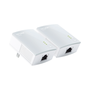 Kit Adaptador Powerline Ethernet, tecnologia HomePlug AV, 500Mbps, Plug and Play, hasta 300 M dentro de casa, 1 Puerto 10/100 Mbps y tamaño ultra compacto