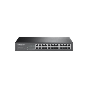 Switch no administrable de 24 puertos 10/100 Mbps para escritorio/rack