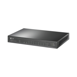 Switch de escritorio PoE+, no Administrable 8 puertos 10/100/1000 Mbps + 1 puertos 10/100/1000 Mbps (Uplink) + 1 puerto SFP, 63W