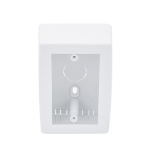 Caja de Registro Universal, color blanco de PVC auto extinguible (7902-02001)