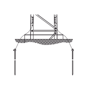 Sistema de Aterrizaje en 3 Piernas para Torre SUPER TITAN. Para Sec. 13 a 21.