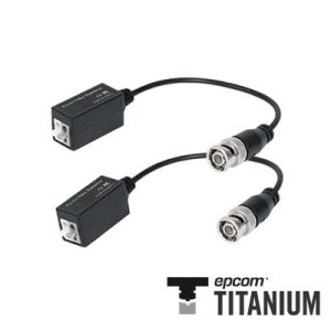 Par de Transceptores TITANIUM para 300 metros pasivo con pig tail