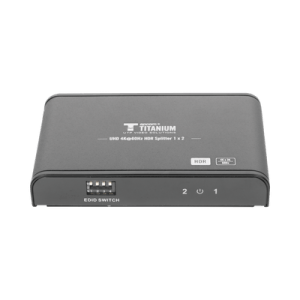 Divisor (Splitter) HDMI 4K de 1 Entrada a 2 Salidas (Simultaneas) / Soporta 4K×2K / Ajuste de resoluciones EDID / HDR / HDMI 2.0 /  HDCP 2.2  / Soporta formatos de Audio Dolby Digital / Longitud del cable de entrada y salida ≤10m.