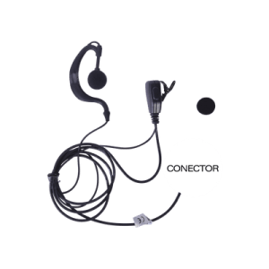 Micrófono - audífono de solapa ajustable al oído para NXPOC-130