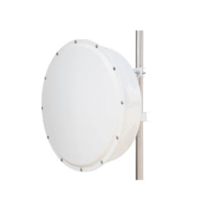 Antena direccional de alta resistencia, Ganancia 30 dBi, (4.9 -6.5 GHz), Plato hondo para mayor inmunidad al ruido, Conectores N-Hembra, Montaje y radomo incluido