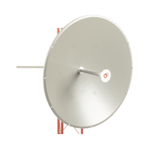 Antena altamente direccional, Ganancia de 36 dBi, Amplio rango frecuencia (4.9 - 6.5 GHz), Conectores N-Hembra, incluye montaje para torre y montaje estabilizador para fuertes vientos.