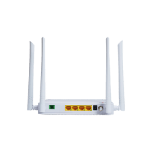 ONU Dual G/EPON con Wi-Fi AC + 4 puertos Gigabit + 1 Puerto SC/UPC + 1 Puerto CATV, Hasta 1200 Mbps