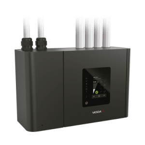 Analizador por Aspiración VESDA, Hasta 2000 m2 de Cobertura, 280 Metros de Tubería, Hasta 4 Tuberías y Pantalla de 3.5 Pulgadas.