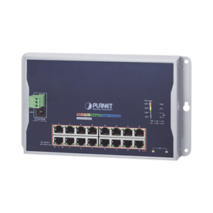 Switch Industrial Administrable Capa 2 de Pared,16 Puertos PoE 802.3at Gigabit y 2 Puertos SFP