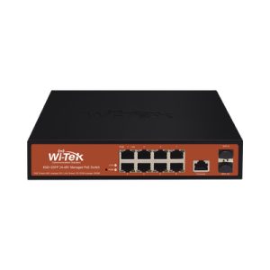Switch Administrable de 8 Puertos Gigabit Ethernet con PoE 802.3 af/at y 24V/48V Pasivo Mixto + 2 SFP Gigabit, 150 W