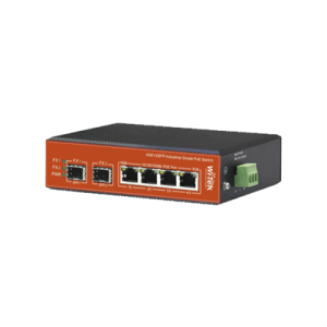 Switch Industrial PoE++ y pasivo de 24V, No administrable con 4 puertos Gigabit + 2 SFP / Presupuesto 180W
