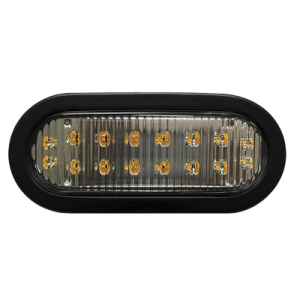 Luz direccional LED ovalada Bicolor ambar claro con montaje de ojal de 7.5 pulgadas