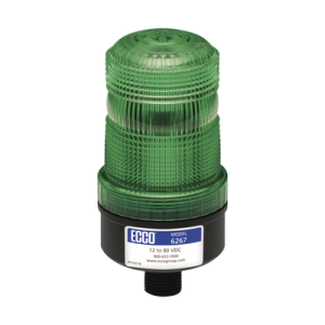 Mini baliza de LED color verde montaje permanente SAE Clase III