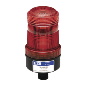 Mini baliza de LED color rojo montaje permanente SAE Clase III