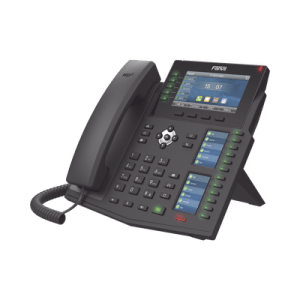 Teléfono IP Empresarial con Estándares Europeos, 20 lineas SIP con pantalla LCD a color, 60 teclas DSS/BLF, puertos Gigabit, IPv6, Opus y conferencia de 3 vías, PoE/DC