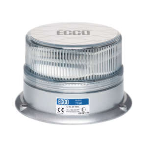 Baliza LED: Reflex, 12-24 Vcd, 15 patrones de destello, lente claro, iluminación ámbar