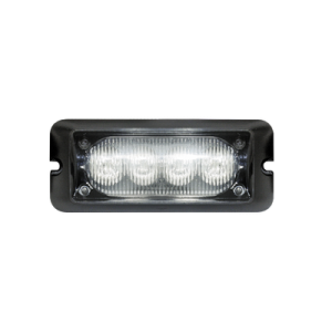 Luz auxiliar brillante con 4 LEDs, color claro, mica transparente