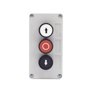 Botonera Triple Para Barreras Vehiculares, Operadores Corredizos y Abatibles.