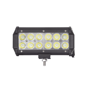 Barra de Luz de trabajo Ultra brillante, IP67, 6.5 pulgadas, 12 LED, 1500 Lúmenes, 18 watts, 10-30 Vcd