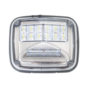 Luz de advertencia de 8 X 6", Color Claro, Con Luz de Trabajo Clara, Ideal para Ambulancias