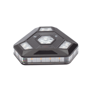 Luz Auxiliar Ultra Brillante Para Bicicletas Con Montaje Magnético Ambar