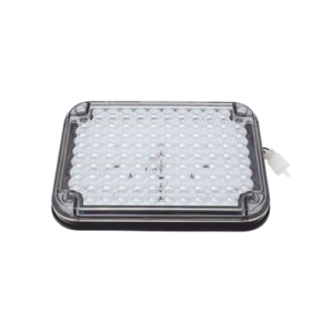 Luz de Advertencia de 9X7", Bicolor Rojo/Claro, Ideal para Ambulancias