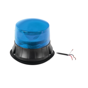 Burbuja LED giratoria color azul, 9 LEDs, montaje permanente