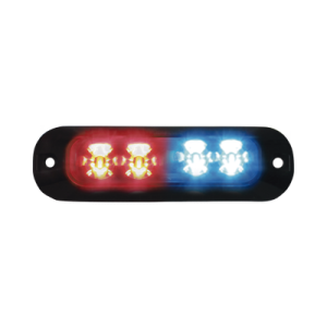 Luz perimetral, 4 LEDs Ultra Brillantes, color Rojo / Azul