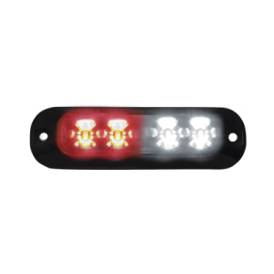 Luz perimetral, 4 LEDs Ultra Brillantes, color Rojo / Claro