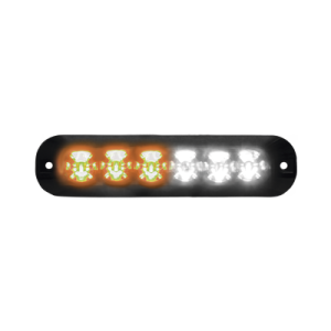 Luz Auxiliar Serie X3705, 6 LEDs Ultra Brillantes, color Ambar / Claro