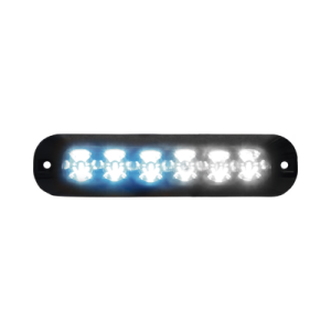 Luz Auxiliar Serie X3705, 6 LEDs Ultra Brillantes, color Azul / Claro