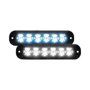 Luz Auxiliar Serie X3705, 6 LEDs Ultra Brillantes, multicolor Ambar / Claro